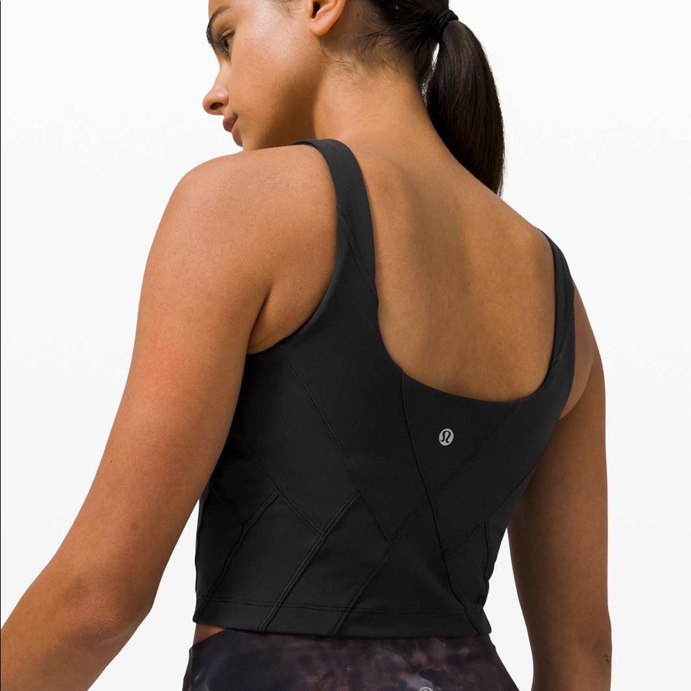 LULULEMON NULI FOLD TIGHT CROP TANK size 8